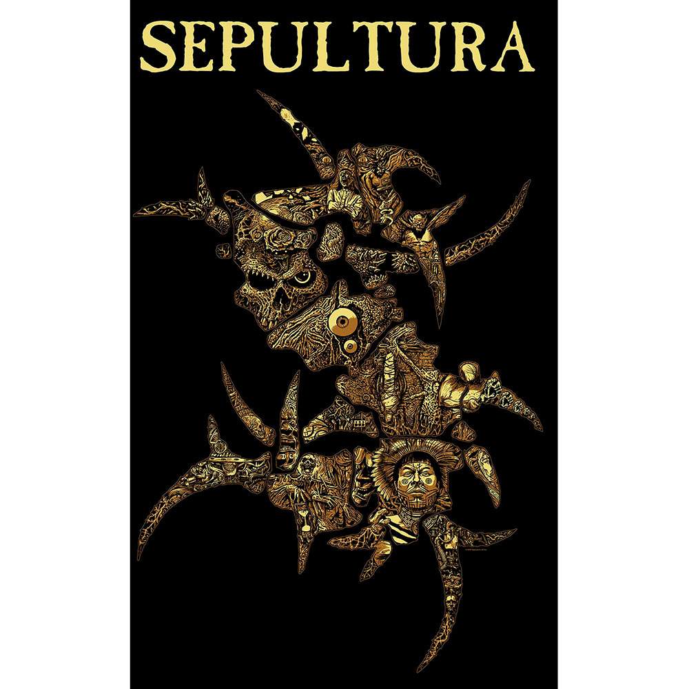 Sepultura - Discography Textiel Poster - Zwart